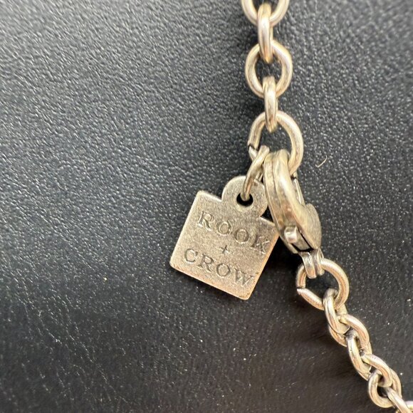 NWT Rook & Crow 19" Silver & Gold Tone Bird Pendant Necklace - Picture 5 of 6